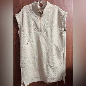 Umgee Cream Textured Women's Dress